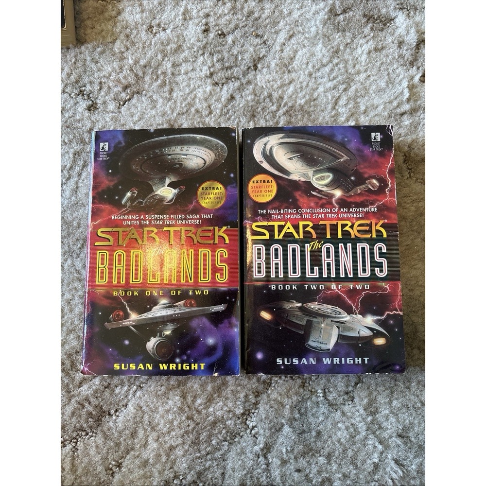 Star Trek The Badlands Books 1 & 2 Complete Set Susan Wright Paperbacks 1999